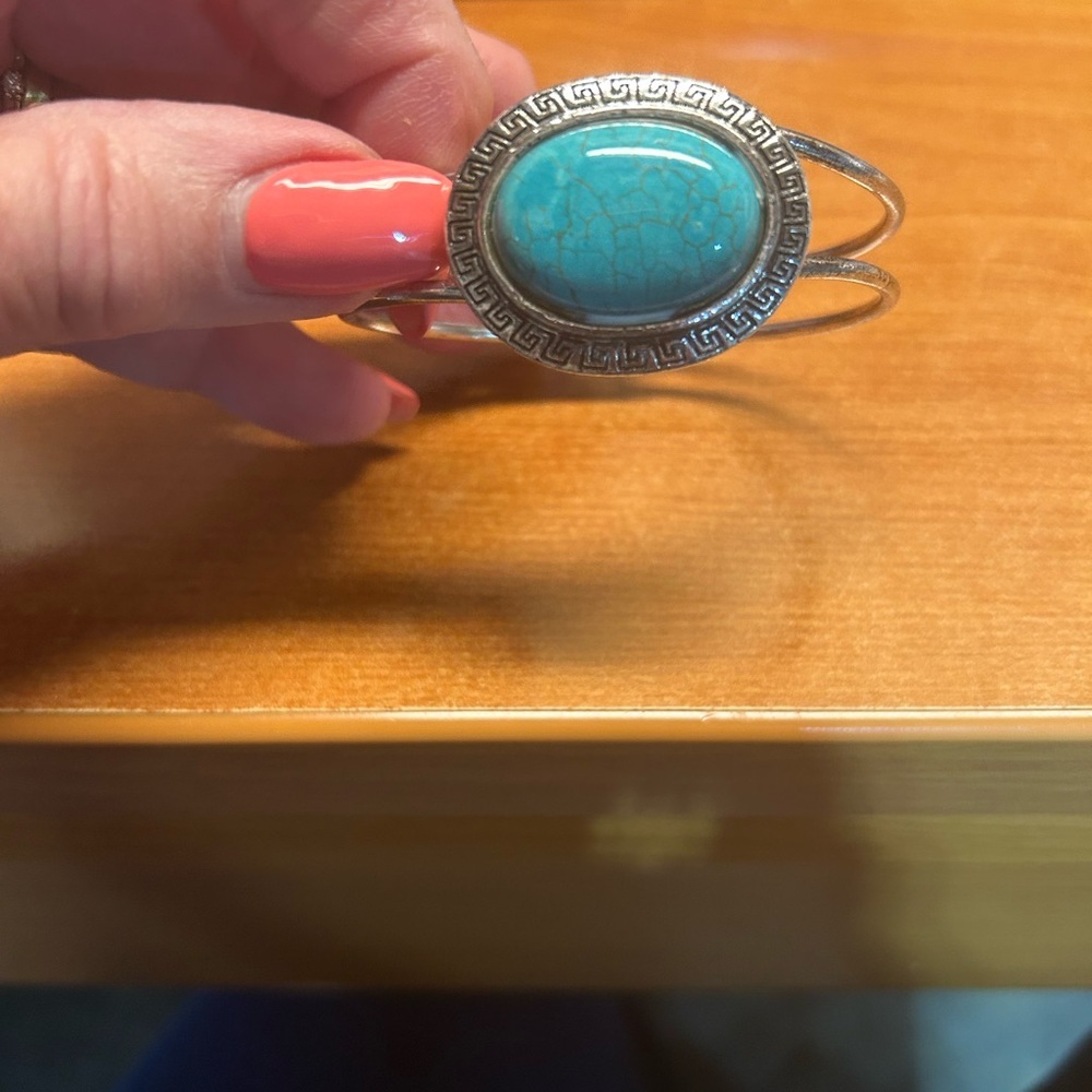 Silver and Turquoise Bracelet